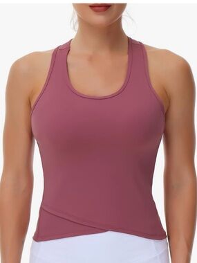 THE GYM PEOPLE Womens' Racerback Workout Tank Tops with Built in Bra